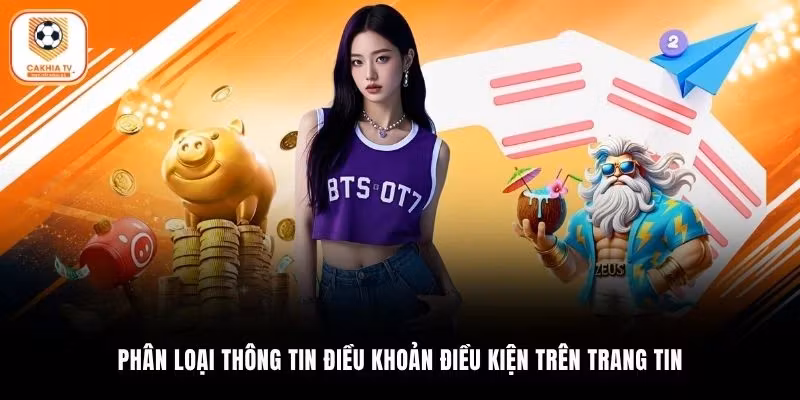 Phân loại thông tin điều khoản điều kiện trên trang tin