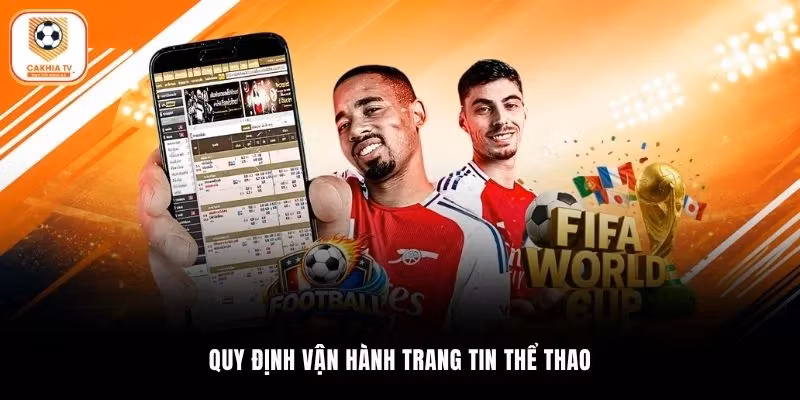 Quy định vận hành trang tin thể thao
